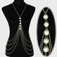 Chic Women body Pearl chain Fashion jewelry - EX-STOCK CANADA