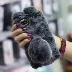 Cute Creative Rabbit Plush warm phone case women - EX-STOCK CANADA