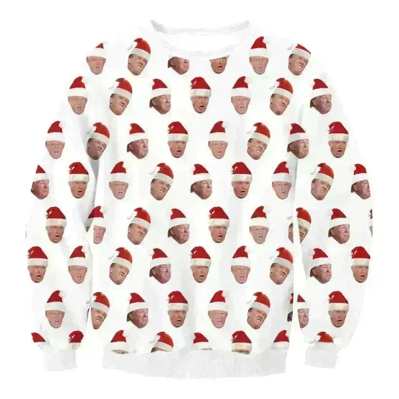 UGLY CHRISTMAS SWEATER Vacation Santa Elf Funny Womens Men Sweaters Tops Autumn Winter Clothing - EX-STOCK CANADA