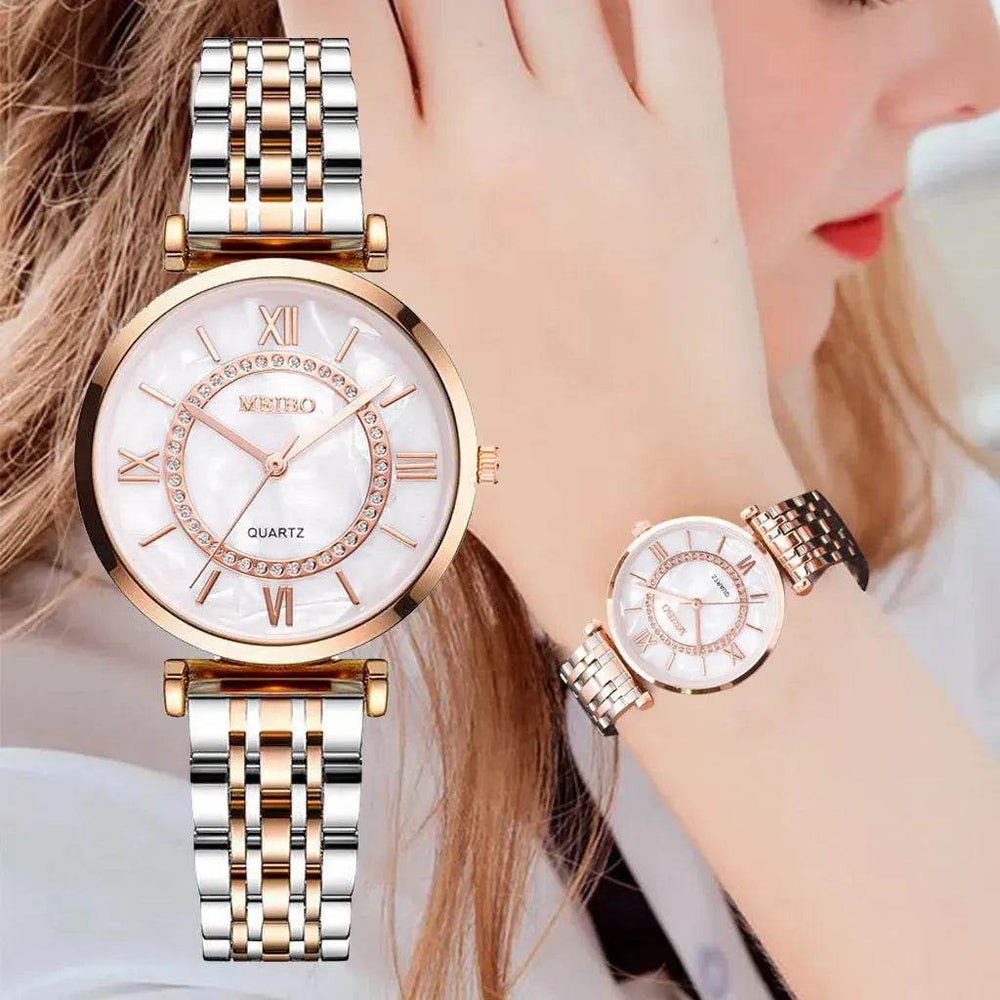 Gold quartz watch for women - EX-STOCK Canada