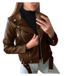 Slim Slim Winter Leather Jacket Motorcycle Jacket | EX-STOCK product gallery photo 4