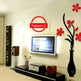 Creative vase acrylic 3D wall sticker Home Wall Decals - EX-STOCK CANADA