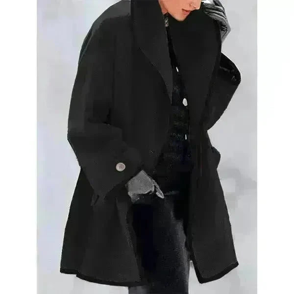 Winter Plain Hooded Cashmere coat for women - EX-STOCK CANADA