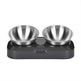 Pet Stainless Steel Bowl Pet Double Night EX-STOCK Canada 