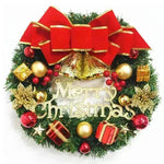 Christmas Wreath Clover Wreath Natural Pine Decorative Christmas Garland with Frost - EX-STOCK CANADA