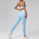 Quick-drying Nude Feel Running Sports Workout Yoga Clothes 2pcs set Long sleeve Crop top and High Waist Pant - EX-STOCK Canada