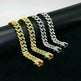 Flat Cuban Link Chain Diamond Bracelet - EX-STOCK CANADA