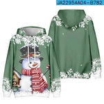 Christmas Snowman Personalized Printed Hoodie Sweatshirts - EX-STOCK Canada