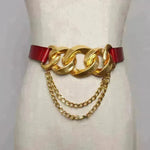 Street shot fashion metal chain link Waist Belt women - EX-STOCK CANADA