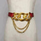 Street shot fashion metal chain link Waist Belt women - EX-STOCK CANADA