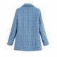 Retro loose suit tweed women's blazer jacket casual women streetwear - EX-STOCK Canada