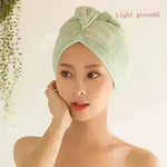 Women's Microfiber Hair Dryer Cap Absorbent Hair Towel. - EX-STOCK CANADA