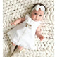 Girls baby sleeveless bow skirt Dress Christening Dress Baby girl Dress Baptism Gown - EX-STOCK Canada