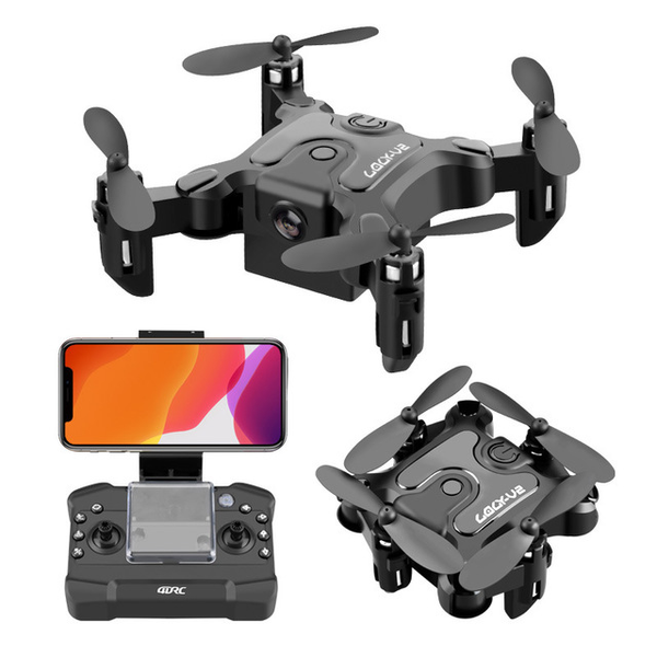 طائرة درون صغيرة قابلة للطي مع كاميرا عالية الدقة، WiFi FPV، تثبيت الارتفاع، ولفات 360°