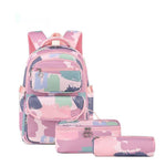 Printed Schoolbag Three-piece Fashion Backpack - EX-STOCK Canada
