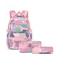 Printed Schoolbag Three-piece Fashion Backpack - EX-STOCK Canada