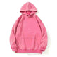 Unisex Teen Waxed Washed Distressed Hoodie Sweatshirt Pullover top - EX-STOCK CANADA