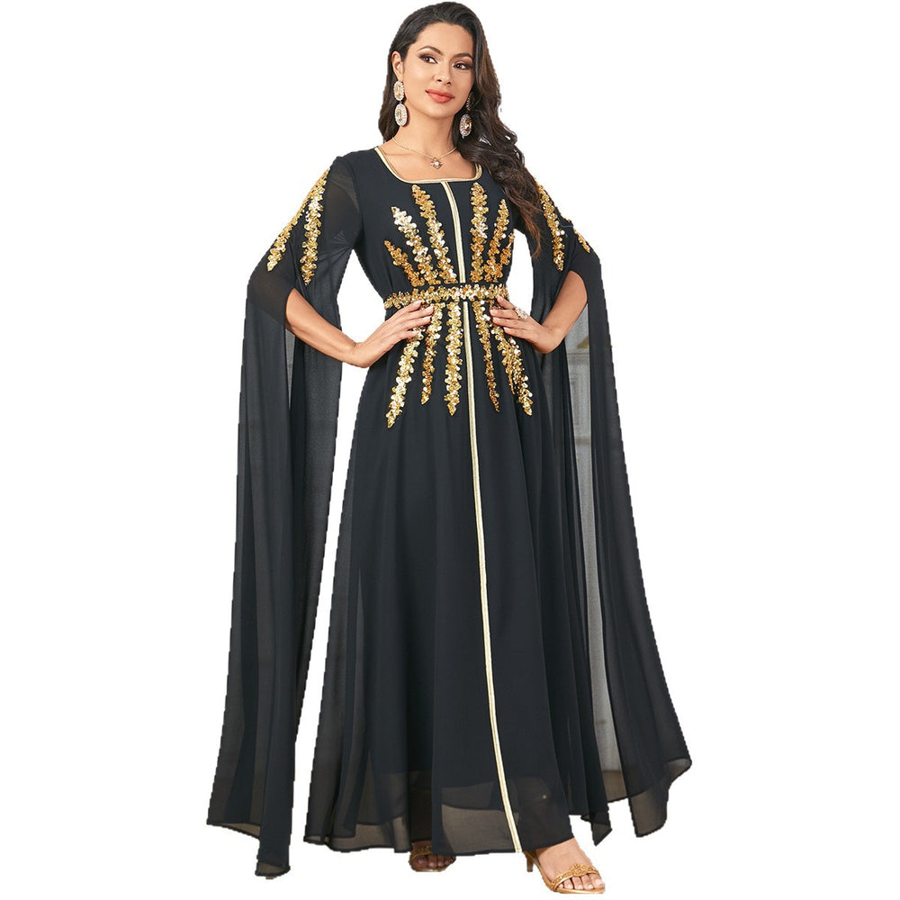 Arab Women's Robe Super Long Sleeve Muslim Dress - EX-STOCK Canada