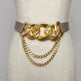 Street shot fashion metal chain link Waist Belt women - EX-STOCK CANADA