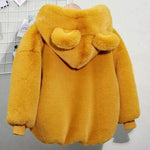 Autumn Winter Thickening Children's Cartoon Fur Hoodie Jacket - EX-STOCK Canada
