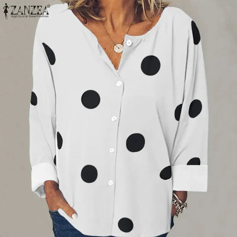 Women Print Blouse - EX-STOCK CANADA
