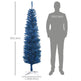 6ft Pencil Christmas Trees, Skinny Artificial Christmas Tree For Xmas Holiday Decor, Deep Blue EX-STOCK Canada 