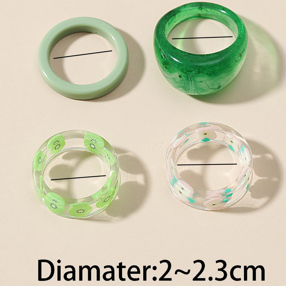 Fashion Transparent Resin Ring - EX-STOCK Canada