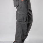 Multi-pocket Men's Casual Loose Labor Protection Cargo Pants - EX-STOCK Canada