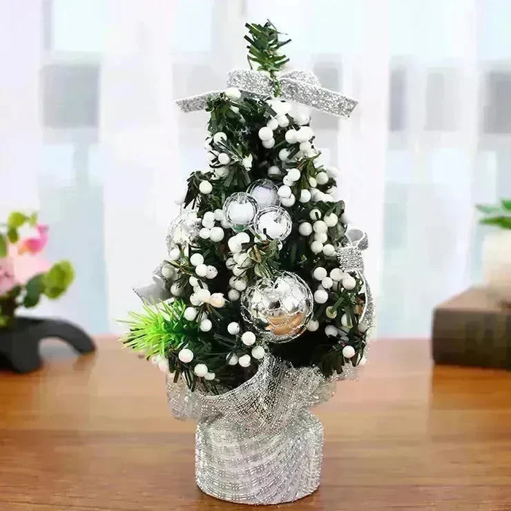 Christmas Ornaments Tree 20cm Mini Christmas Decoration Tree Christmas Day Mall Decoration Desktop Ornaments Small Tree - EX-STOCK CANADA