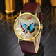 Roman scale butterfly belt watch Fashion universal gold shell watch - EX-STOCK Canada