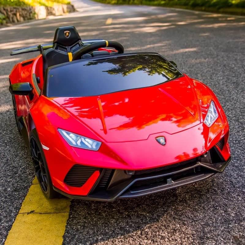 2026 12V Lamborghini Huracan DELUXE Kids Electric Ride On Car with Remote Control 