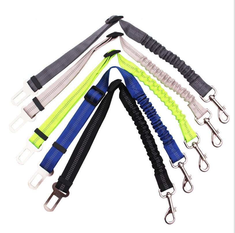 Adjustable Dog Seat Belt Dog Car Seatbelt Harness Leads Elastic Reflective Safety Rope EX-STOCK Canada 