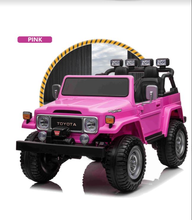 2026 24V Toyota FJ-40 4X4 2 Seater Kids Ride On Car with Remote Control DELUXE 