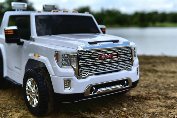 2026 UPGRADED GMC Sierra 24V 2 Seater Kids Ride On Car With Remote Control 