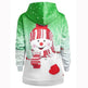 Ugly Christmas snowman print Hoodie sweatshirt - EX-STOCK Canada