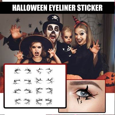 Halloween Eyeliner Patch, Scary Fashion Party Makeup Kit Bat Spider Decorative Eyeliner Eyeshadow Patch - EX-STOCK Canada