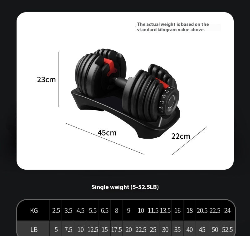 Adjustable 15 Gear Men's Dumbbell Adjustable 