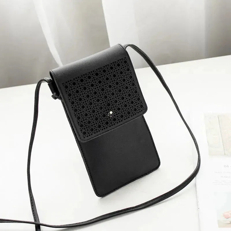 Cross Body Mobile Phone Bag Touching Screen Clear Window Mini Purse Cell Phone Bag Pouch DIN889 - EX-STOCK CANADA