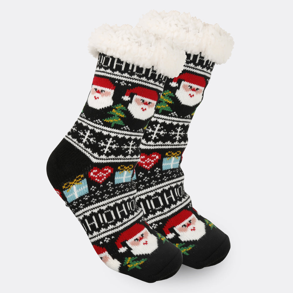 Christmas Women's Thickened Fleece-lined Room Socks EX-STOCK Canada 