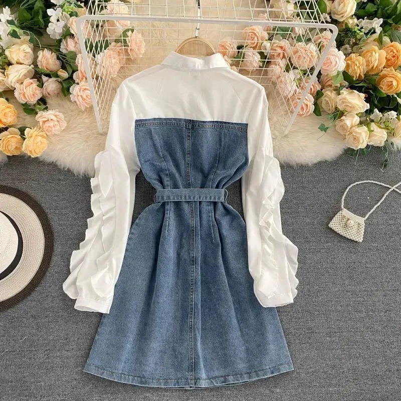 New Fashion Retro denim dress - EX-STOCK CANADA