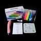 Electric Airbrush Spray Pen & Watercolour Pen Set – 12 Colours with Templates 7