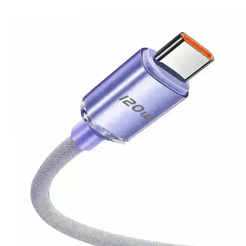 120W Data Cable Type-C Mobile Phone Charging Cable - EX-STOCK CANADA