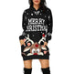 Christmas hot sale printed mid-length pocket hooded long-sleeved sweater - EX-STOCK Canada