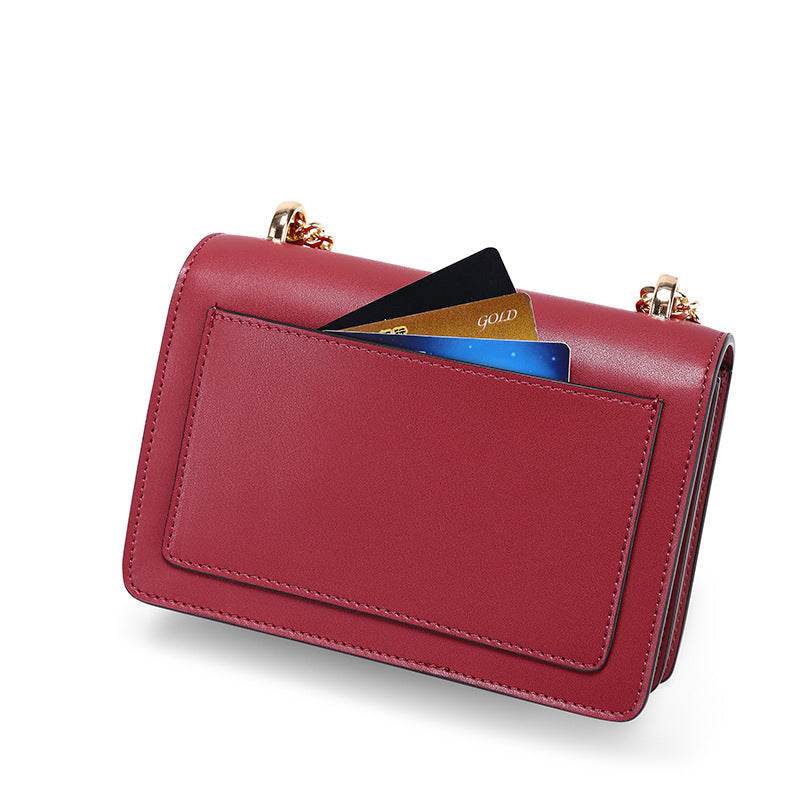 Cowhide chain deer head leather shoulder crossbody bag for women - EX-STOCK Canada