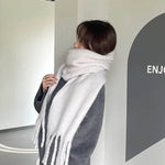 Solid Color Macaron Color Gentle Thick Warm Scarf - EX-STOCK Canada