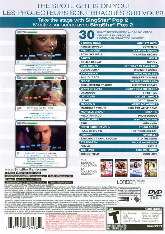 SingStar Pop Vol. 2 [Microphone Required but not includes] 