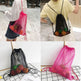 Reusable Shopping Bags Mesh Drawstring Transparent Handbag - EX-STOCK Canada