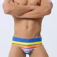 Multi-color Stripe Fashion Trendy Print Holiday Briefs men underwear - EX-STOCK CANADA