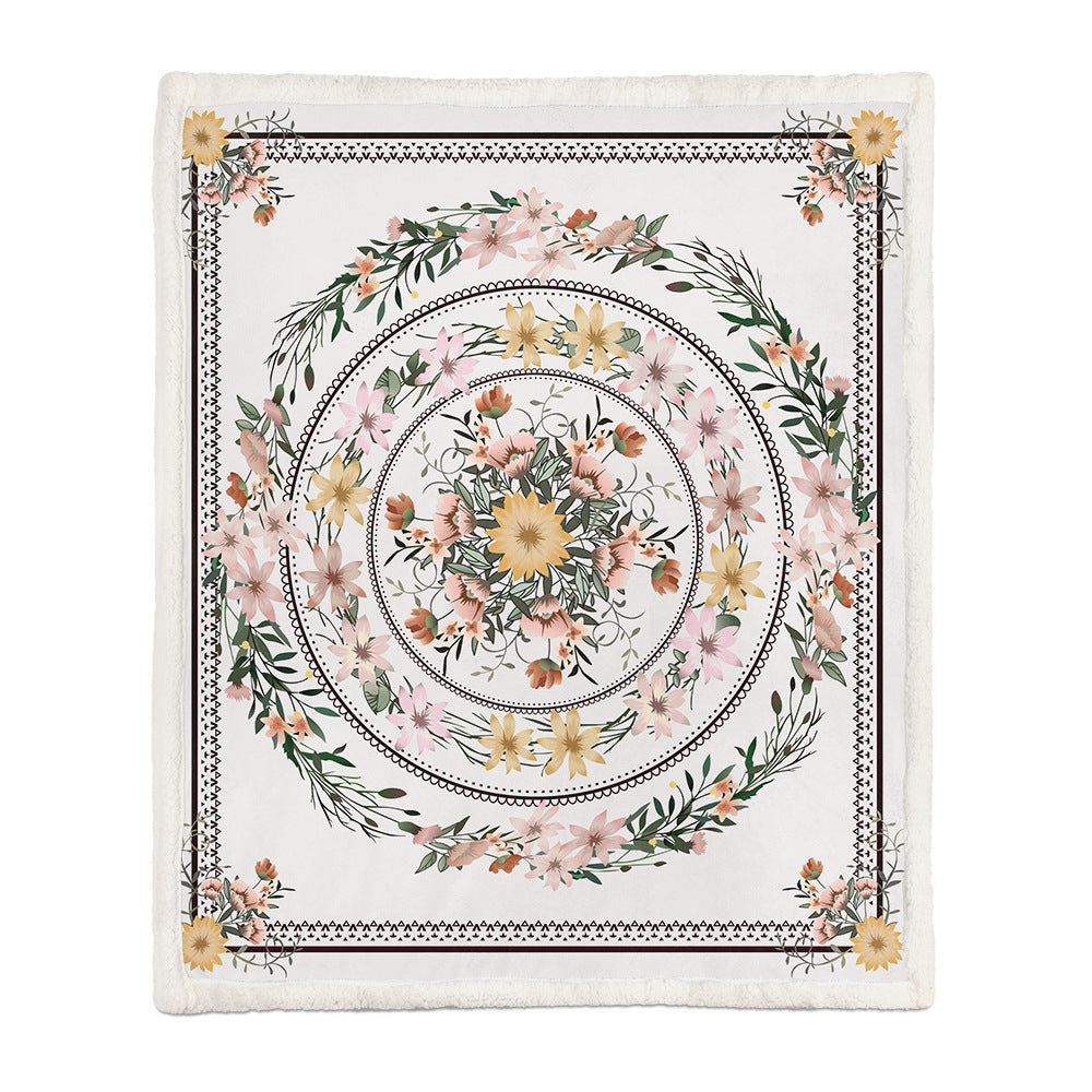 Flannel Blanket Air Conditioning Blanket Napping Blanket EX-STOCK Canada 