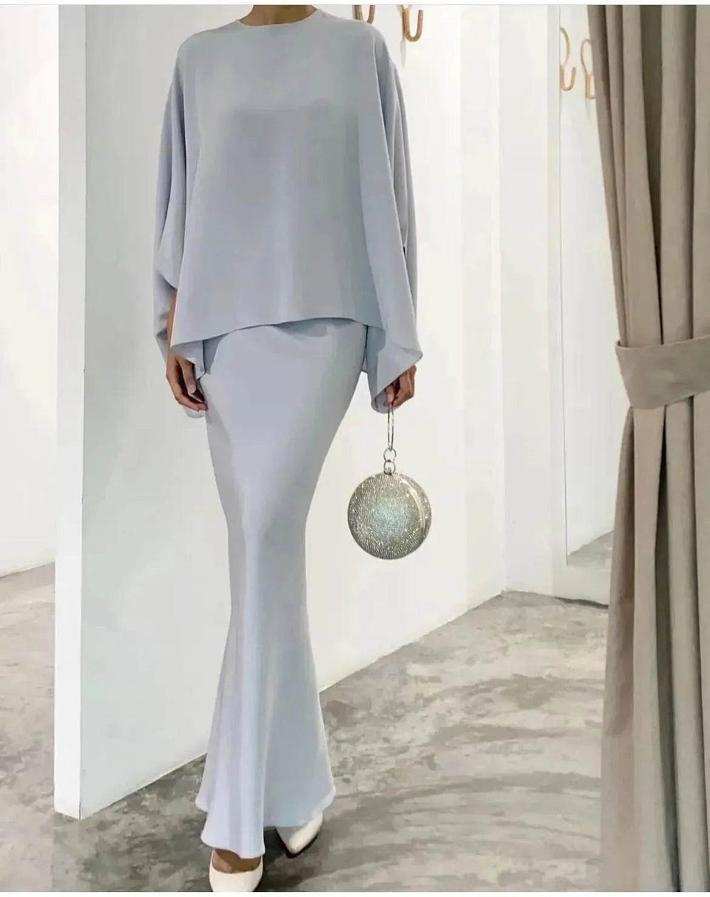 Women's Middle East Pearl Mop Dress Suit Arabtop and Blouse Elegant Matching ArabTop and Skirt suit Arab2 piece outfit - EX-STOCK Canada